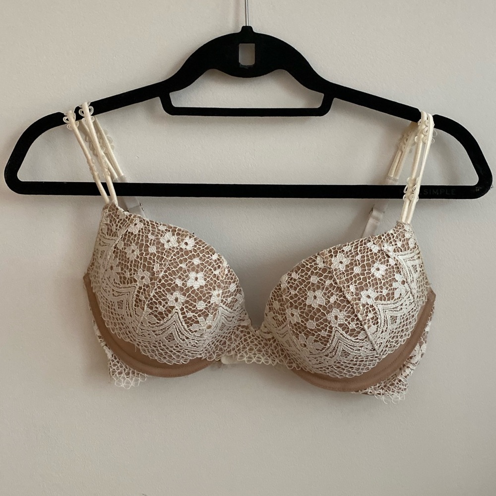 Victoria’s Secret White & Nude Push up Bra